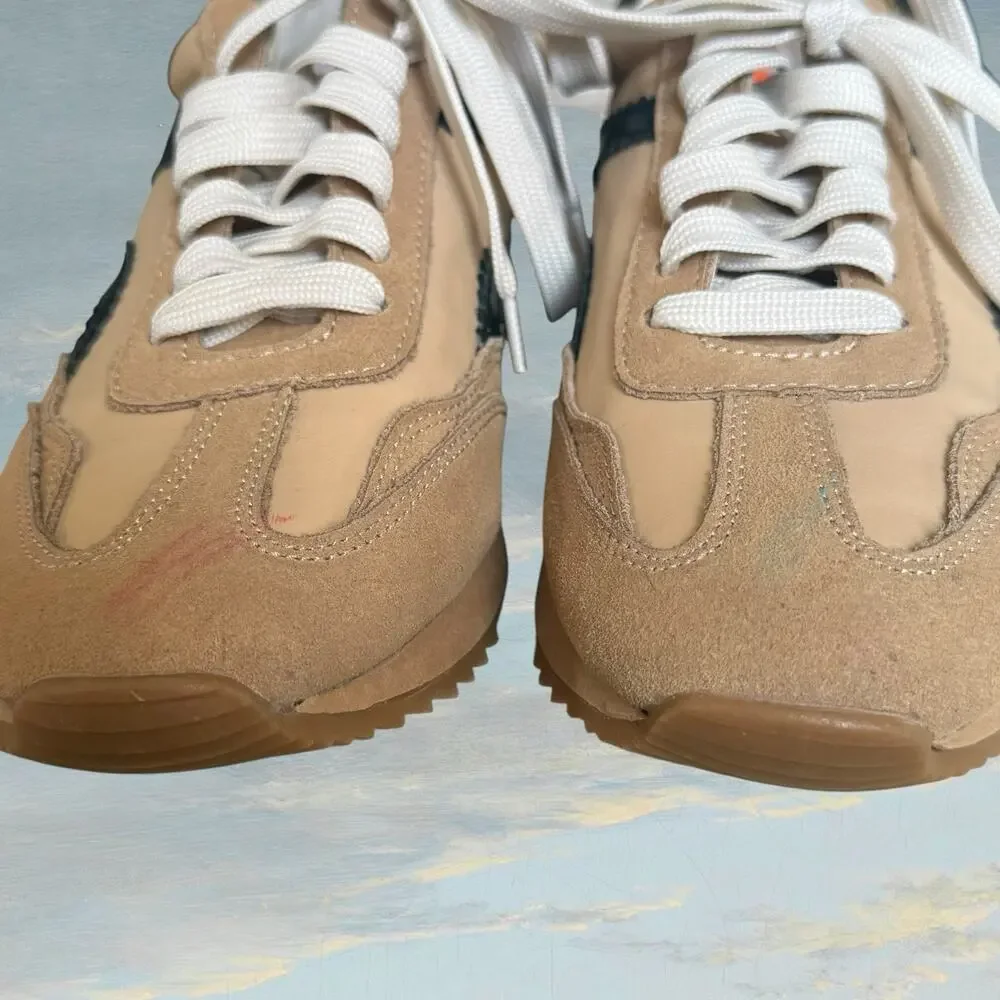 Dolce Vita‎ Eaton NEW Sneaker Sz 9.5/9 runs small Womens Black Tan Lace Up $160